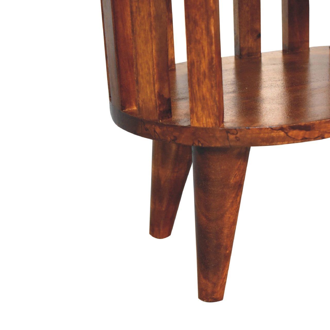 Ariella Double Shelf Bedside – Chestnut Japanese Design