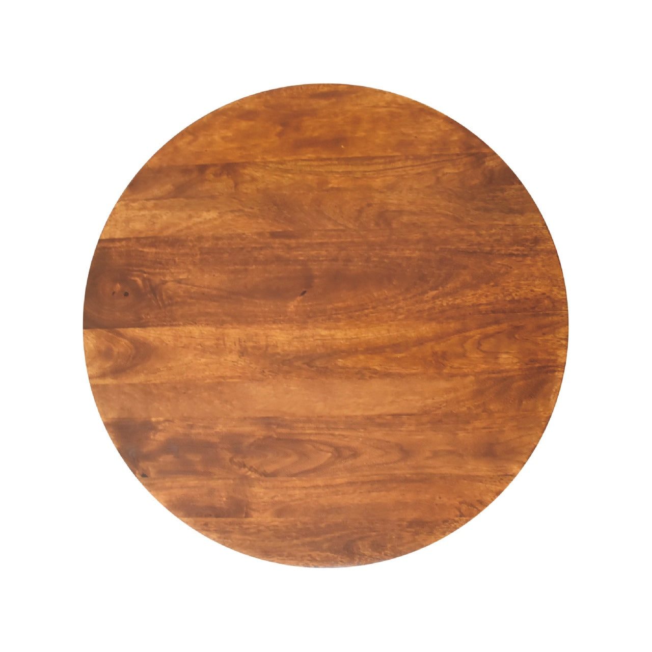 Chestnut Round Coffee Table with Ball Feet