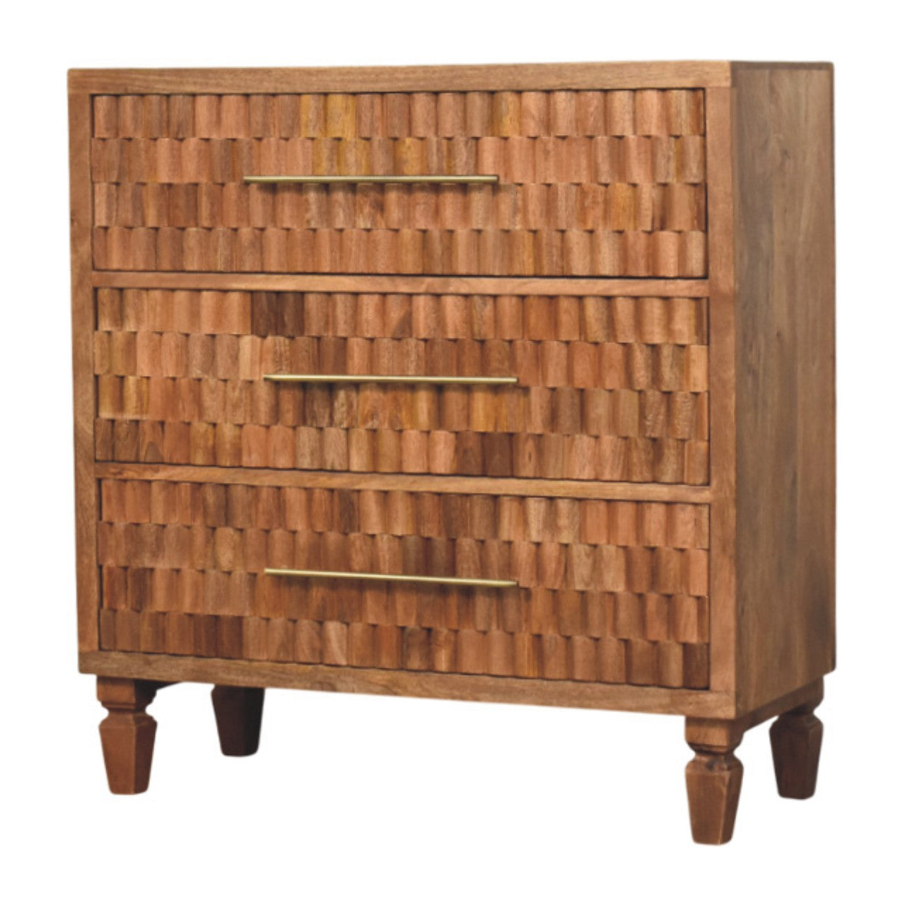 Arno Chest of Drawers – Golden Teak Finish