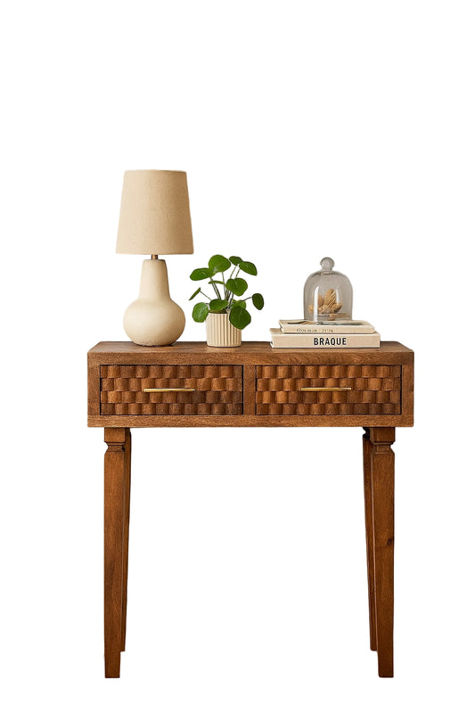 Arno Console Table – Golden Teak Finish