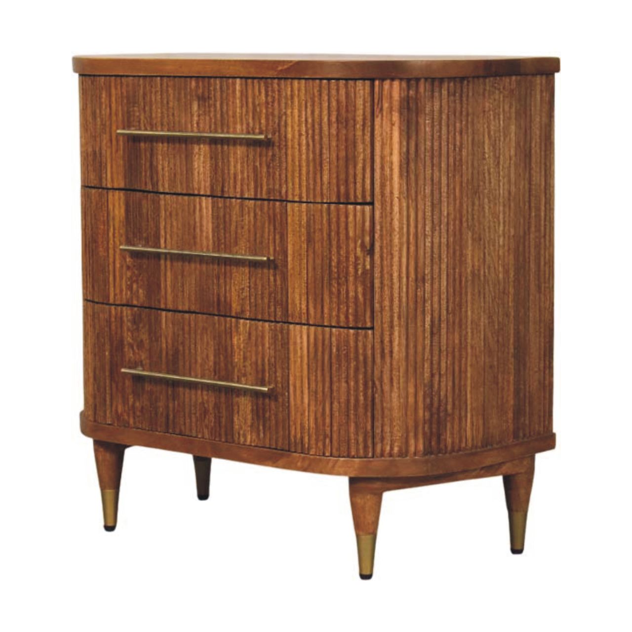 Emerson Ribbed Chest – Amber Oak Finish