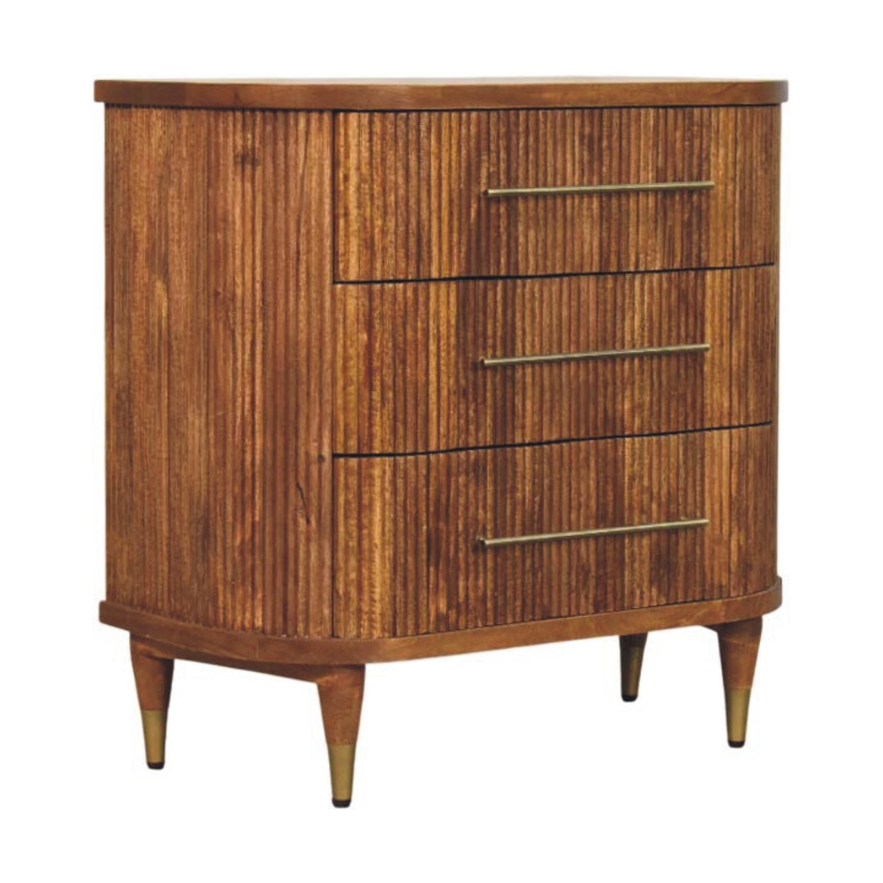 Emerson Ribbed Chest – Amber Oak Finish