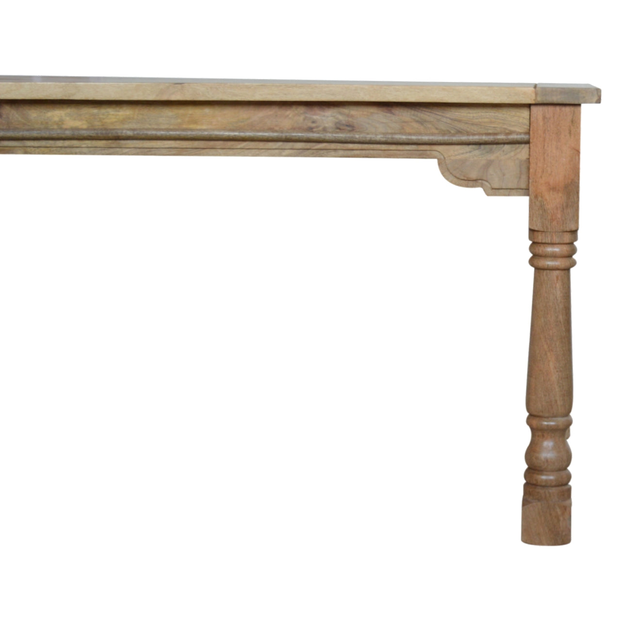 Granary Extension Dining Table – Solid Mango Wood, Oak-ish Finish