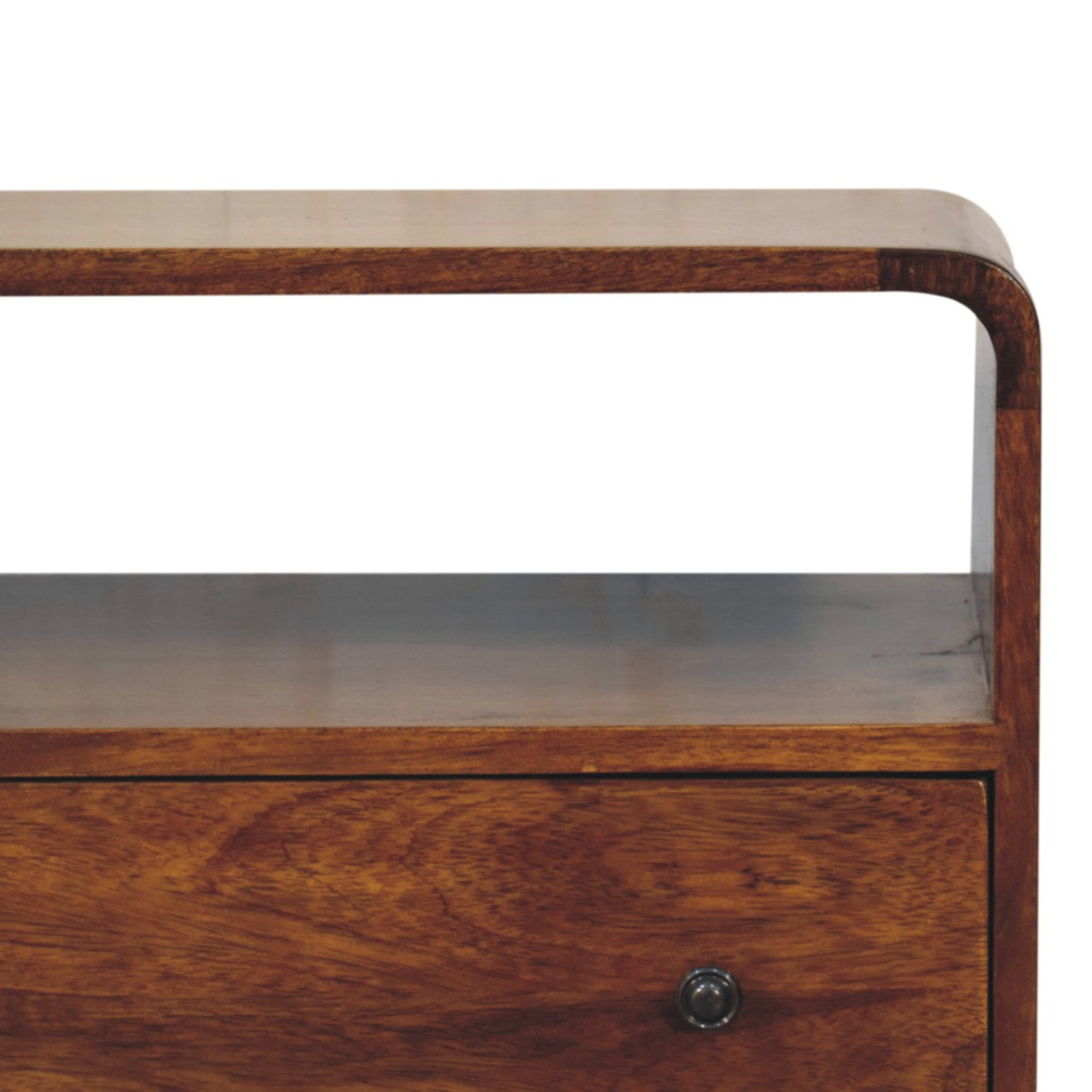 Chestnut Curved Display Chest