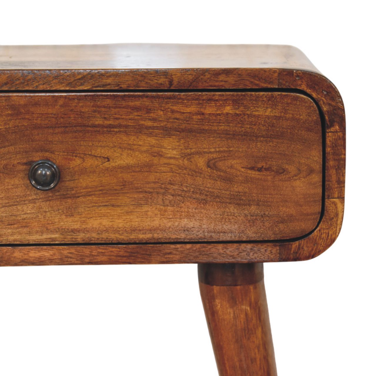 Avora Chestnut Solid Wood Nightstand with Drawer