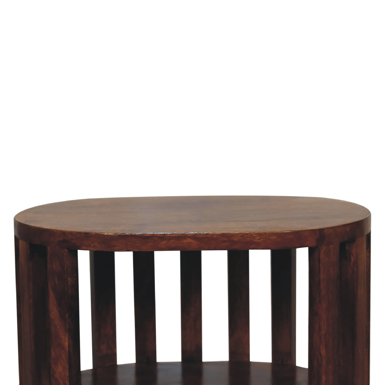 Ariella Double Shelf Bedside – Chestnut Japanese Design