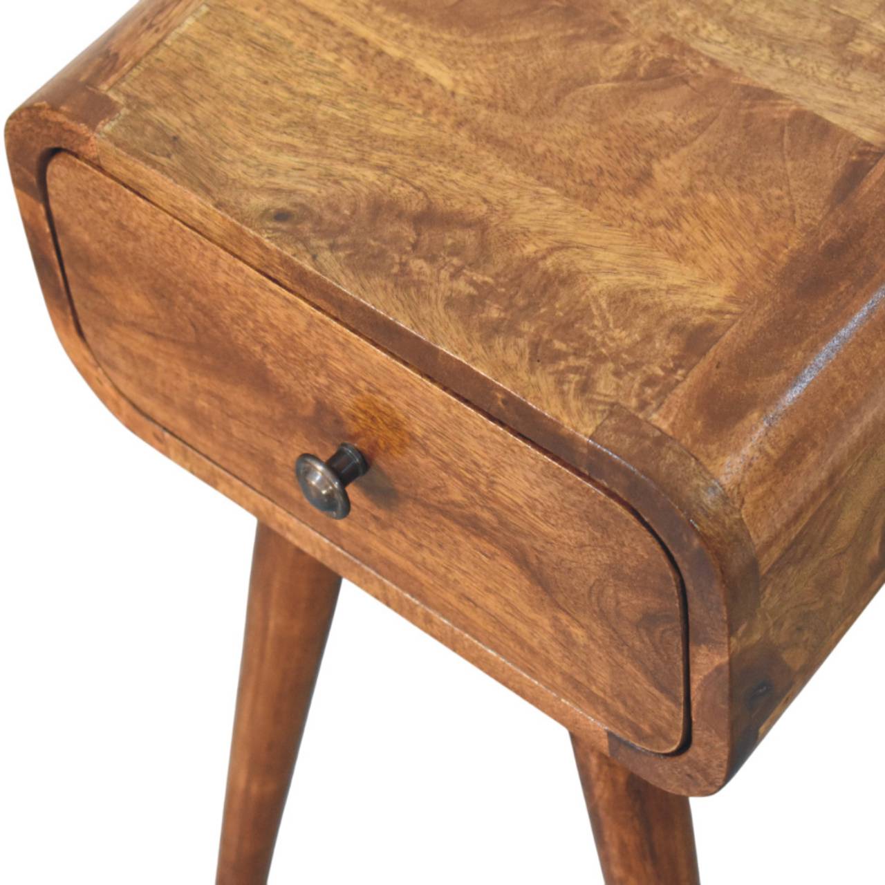 Avora Mini Chestnut Solid Wood Nightstand with Drawer