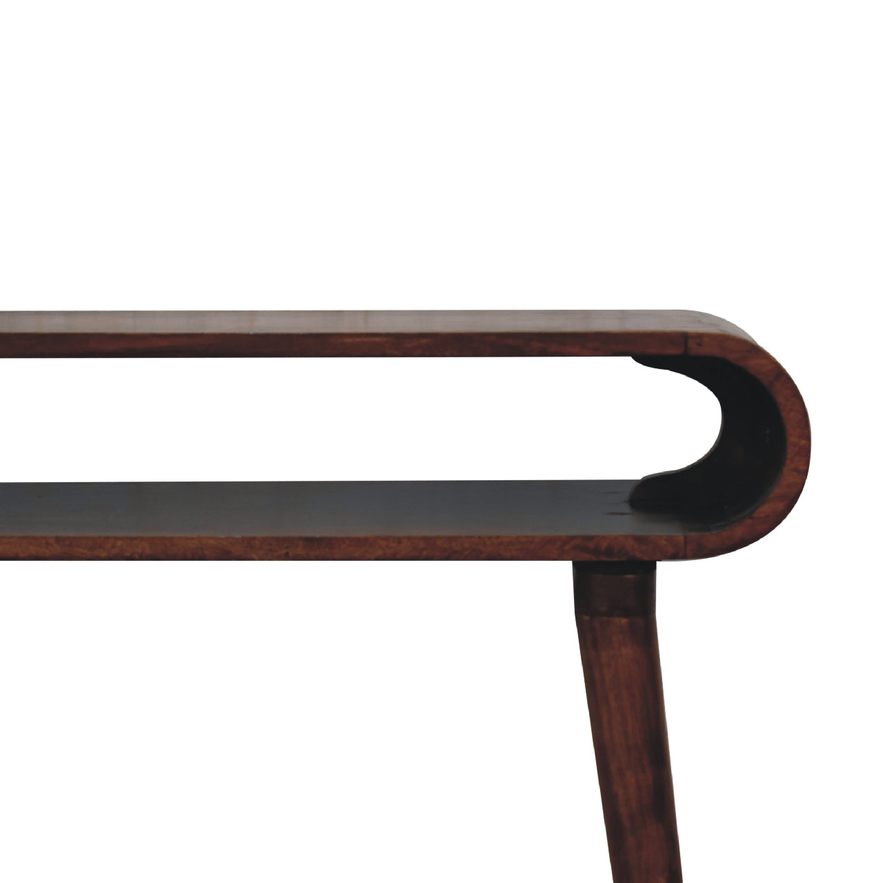 Amaya Nordic Console Table – Chestnut Finish