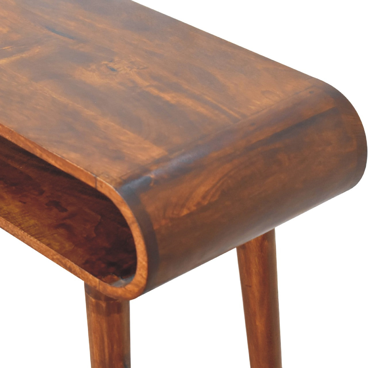 Amaya Nordic Console Table – Chestnut Finish