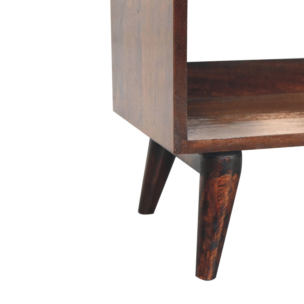 California Walnut Bench with Mud Linen Seat Pad – Solid Mango Wood