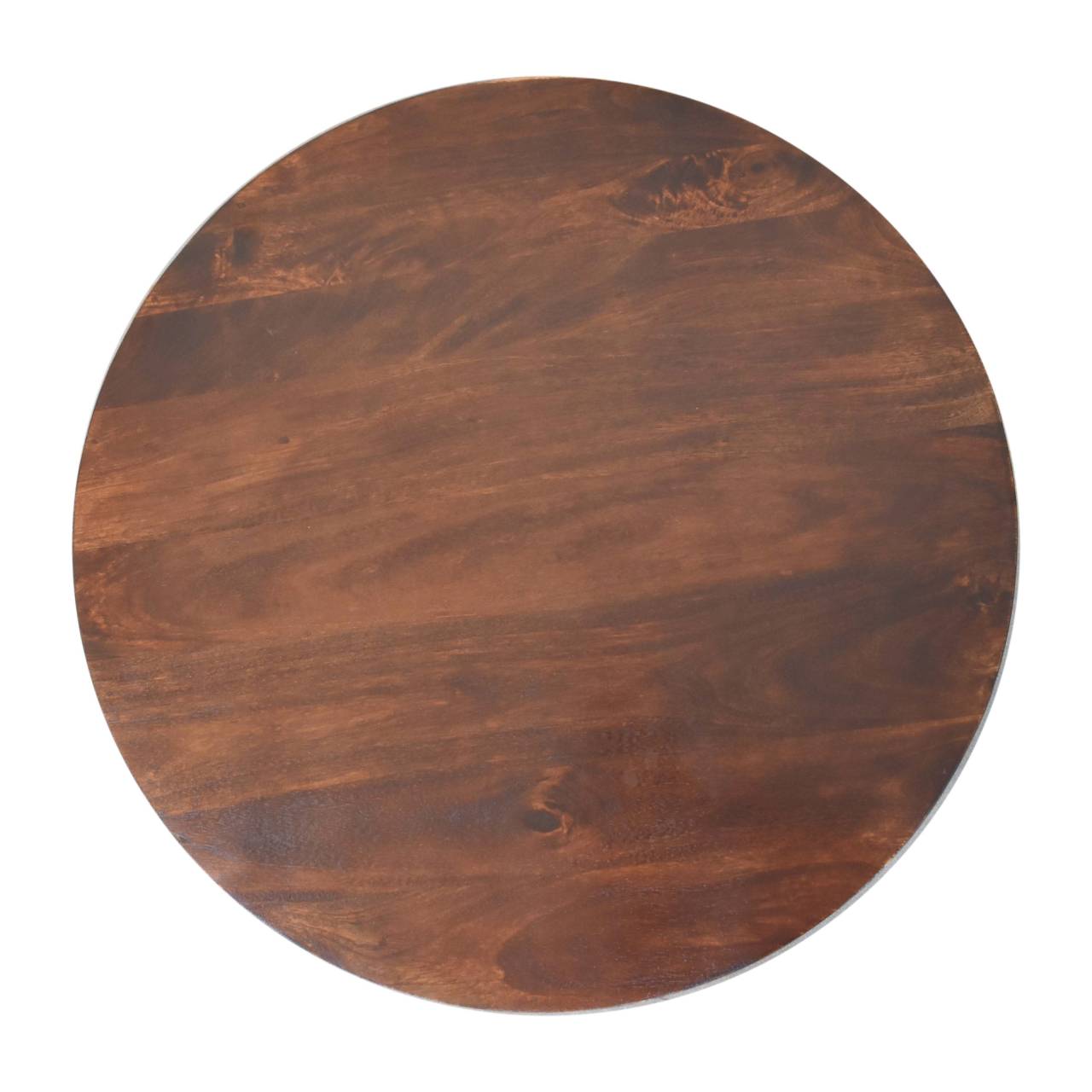 California Walnut Round Coffee Table - Ball Feet