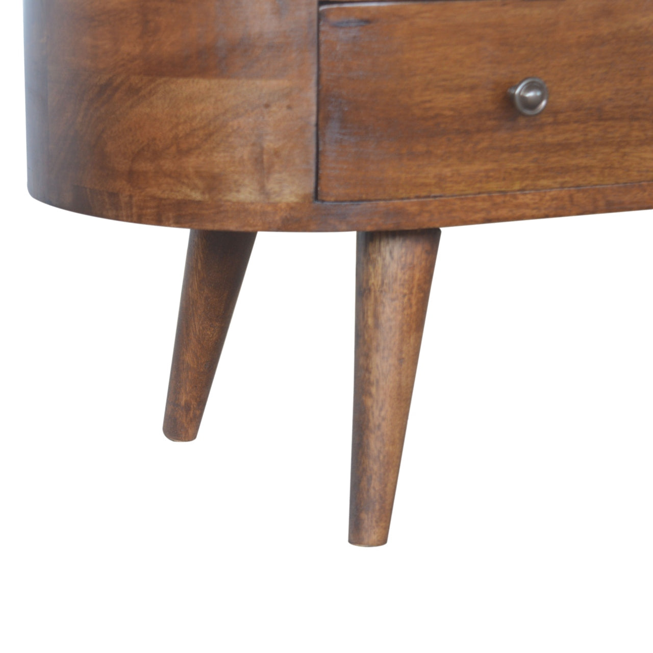 Rounded Edge Entertainment Unit – Chestnut