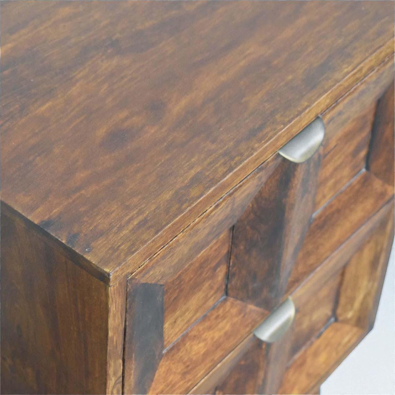 Handmade Wood Nightstand  Modern Bedside Table