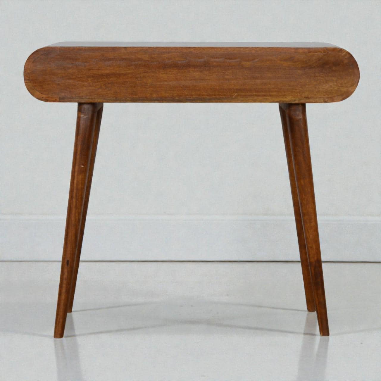 Chestnut London Console Table – Solid Mango Wood with Drawers | Nordic Style Hallway Table